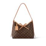 Louis Vuitton CarryAll PM Shoulder Bag 11.4in/ 28.9cm Monogram Brown Gold Hardware For Women M46203 - Image 3