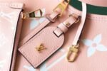Louis Vuitton CarryAll PM Shoulder Bag 11.6in/ 29cm Monogram Empreinte Pink Gold Hardware For Women M46298 - Image 7
