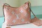 Louis Vuitton CarryAll PM Shoulder Bag 11.6in/ 29cm Monogram Empreinte Pink Gold Hardware For Women M46298 - Image 2