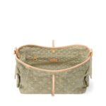 Louis Vuitton Carryall Cargo PM Shoulder Bag 13.2in/33.5cm Khaki Denim Gold Hardware For Women M27623 - Image 3