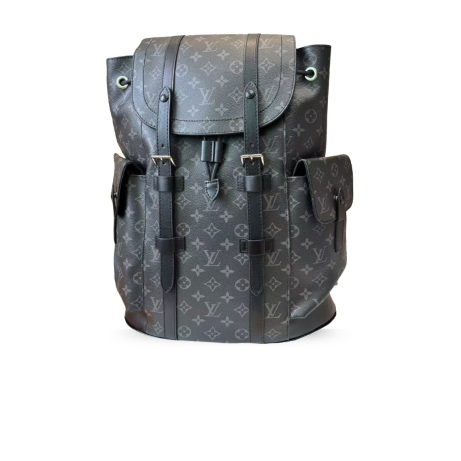 Louis-Vuitton-Christopher-MM-Backpack-Grey.jpg Louis Vuitton Christopher MM Grey For Men 44cm / 17.3in - Image 1
