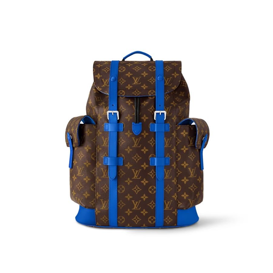 xr:d:DAF2RI5KnNM:87,j:4668392639149701250,t:23120807 Louis Vuitton Christopher MM Blue Bag For Men M46813- 17.3 Inches/ 43.9 Cm - Image 1