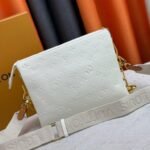 Louis Vuitton Coussin PM Shoulder Bag 10.2in/ 26cm Monogram-Embossed Cream Gold Hardware For Women M57793 - Image 4