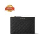 [True-to-ORIGINAL] Louis Vuitton Daily Pouch Wallet Black For Women 11.6in/29.5cm - M62937