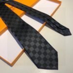Louis Vuitton Damier Classique Tie Black LV Men Tie M78752 - Image 6