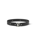 Louis Vuitton Dimension Drift Flower Studs 40mm Reversible Belt Black For Men M4648V