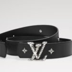 Louis Vuitton Dimension Drift Flower Studs 40mm Reversible Belt Black For Men M4648V - Image 4