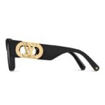 Louis Vuitton Link Square Sunglasses Black For Women Z1478W - Image 4
