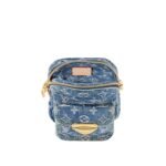 Louis Vuitton Pochette Fairfax Shoulder Bag 7.1in/ 18cm Blue Denim Gold Hardware For Women M82948 - Image 5