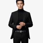 Louis Vuitton Flower Damoflage 40mm Reversible Belt Black For Men M4604Q - Image 2