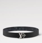 Louis Vuitton Flower Damoflage 40mm Reversible Belt Black For Men M4604Q - Image 4