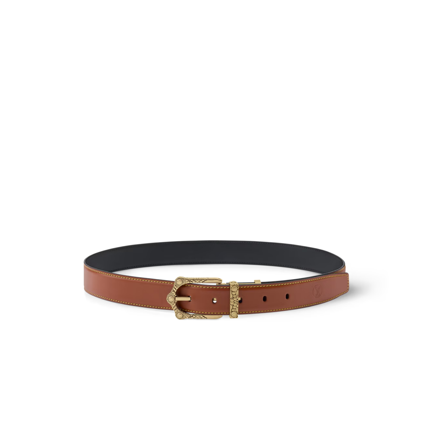 Louis-Vuitton-Frog-Crafted-30mm-Reversible-Belt-M4697U-1.png Louis Vuitton Frog Crafted 30mm Reversible Belt Brown/ Black For Men M4697U - Image 1