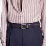 Louis Vuitton Frog Patinated 30mm Reversible Belt Green/ Brown For Men M4646U - Image 3