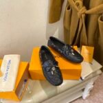 Louis Vuitton Gloria Flat Loafer Black For Women 1A658D - Image 2