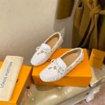 Louis Vuitton Gloria Flat Loafer White For Women - Image 5