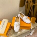 Louis Vuitton Gloria Flat Loafer White For Women - Image 6