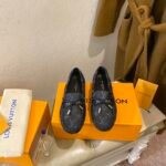 Louis Vuitton Gloria Flat Loafer Black For Women - Image 6