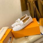 Louis Vuitton Gloria Flat Loafer White For Women - Image 8