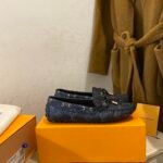 Louis Vuitton Gloria Flat Loafer Black For Women - Image 8