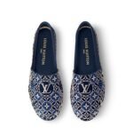 Louis Vuitton Helios Espadrille Flats Marine For Women 1AHLMR - Image 2