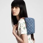 Louis Vuitton Hills Pochette Shoulder Bag 7.3in/ 18.5cm Blue Denim Gold Hardware For Women M82949 - Image 3