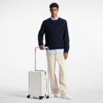Louis Vuitton Horizon 55 Suitcase 21.7in/ 55cm White Silver Hardware M10149 - Image 3