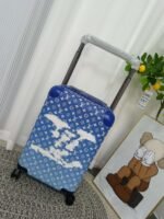 Louis Vuitton Horizon 55 Suitcase 21.7in/ 55cm Monogram Blue Black Hardware M23202 - Image 5
