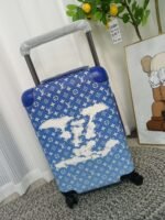 Louis Vuitton Horizon 55 Suitcase 21.7in/ 55cm Monogram Blue Black Hardware M23202 - Image 2