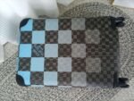 Louis Vuitton Horizon 55 Suitcase 21.7in/ 55cm Caro Blue Silver Hardware - Image 4