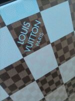 Louis Vuitton Horizon 55 Suitcase 21.7in/ 55cm Caro Blue Silver Hardware - Image 6