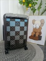 Louis Vuitton Horizon 55 Suitcase 21.7in/ 55cm Caro Blue Silver Hardware - Image 3