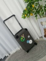 Louis Vuitton Horizon 55 Suitcase 21.7in/ 55cm Damier Graphite Grey Silver Hardware - Image 2