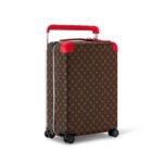 Louis Vuitton Horizon 55 Suitcase 21.7in/ 55cm Brown/ Red Silver Hardware M46778 - Image 2