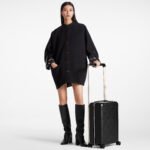 Louis Vuitton Horizon 55 Suitcase 21.7in/ 55cm Black Champagne Hardware M46115 - Image 2