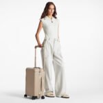 Louis Vuitton Horizon 55 Suitcase 21.7in/ 55cm Beige Champagne Hardware M46074 - Image 2