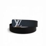 Louis Vuitton Initiales Reversible LV Belt with Silver Hardware LV Belt