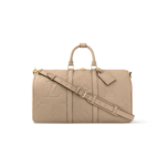 Louis Vuitton Keepall 45 BA Travel Bag 17.7in/ 45cm Tourterelle Gold Hardware M46114