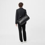 Louis Vuitton Keepall Bandouliere 50 Travel Bag 19.7in/ 50cm Black Silver Hardware M53763 - Image 3