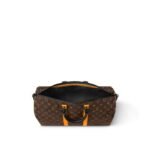 [True-to-ORIGINAL] Louis Vuitton Keepall Bandouliere 45 Travel Bag 17.7in/ 45cm Brown Black Hardware M46703 - Image 5