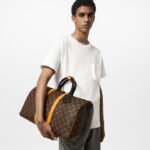 [True-to-ORIGINAL] Louis Vuitton Keepall Bandouliere 45 Travel Bag 17.7in/ 45cm Brown Black Hardware M46703 - Image 3