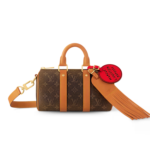 Louis Vuitton Keepall Bandouliere 25 Travel Bag 9.8in/ 25cm Brown Monogram Gold Hardware M11542