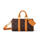 Louis Vuitton Keepall Bandouliere 25 Travel Bag 9.8in/ 25cm Brown Monogram Gold Hardware M14026