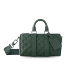 Louis Vuitton Keepall Bandouliere 25 Travel Bag 9.8in/ 25cm Green Green Hardware M24432