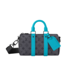 Louis Vuitton Keepall Bandouliere 25 Travel Bag 9.8in/ 25cm Grey Black Hardware M11645
