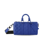 Louis Vuitton Keepall Bandouliere 25 Travel Bag 9.8in/ 25cm Racing Blue Black Hardware M23129