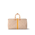 Louis Vuitton Keepall Bandouliere 45 Travel Bag 17.7in/ 45cm Beige Gold Hardware M23529 - Image 6