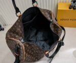 Louis Vuitton Keepall Bandouliere 45 Travel Bag 17.7in/ 45cm Brown Black Hardware M46703 - Image 5