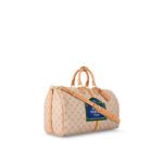 Louis Vuitton Keepall Bandouliere 45 Travel Bag 17.7in/ 45cm Beige Gold Hardware M23529 - Image 5