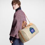 Louis Vuitton Keepall Bandouliere 45 Travel Bag 17.7in/ 45cm Beige Gold Hardware M23529 - Image 2