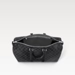 Louis Vuitton Keepall Bandouliere 45 Travel Bag 17.7in/ 45cm Black Damier Graphite Silver Hardware N41418 - Image 5